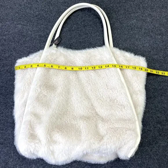 Victoria's Secret Faux-Fur Tote Bag MSRP $59 NEW with TAGS Boho Festival - Picture 15 of 16